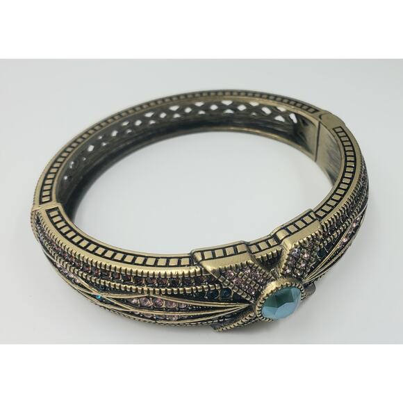 Heidi Daus “Tapered X” Hinged Crystal Bangle Bracelet – Large – NIB - Picture 7 of 17